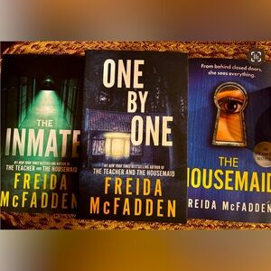 3 paperback Freida McFadden mystery/thriller books.